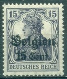 [German Empire Postage Stamps Surcharged "F and Cent" & Overprinted "Belgien", 유형 B5]