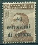 [Italian Stamps Surcharged, type G]
