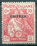 [Red Cross - Italian Postage Stamps Overprinted "ERITREA", typ M]