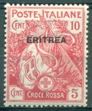 [Red Cross - Italian Postage Stamps Overprinted "ERITREA", typ M]