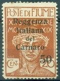 [Fiume Military Post Stamps Surcharged, type D2]