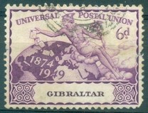 [The 75th Anniversary of the Universal Postal Union, प्रकार AD]