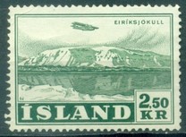 [Airmail - Airplane over Mountains, type DA]