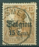 [German Empire Postage Stamps Surcharged "F and Cent" & Overprinted "Belgien", Вид B6]