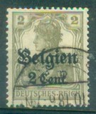 [German Empire Postage Stamps Surcharged "F and Cent" & Overprinted "Belgien", Вид B]