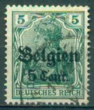 [German Empire Postage Stamps Surcharged "F and Cent" & Overprinted "Belgien", Вид B2]