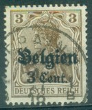 [German Empire Postage Stamps Surcharged "F and Cent" & Overprinted "Belgien", Вид B1]
