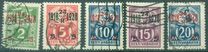 [Stamps of 1922-1925 Surcharged in Red or Black, type AB]