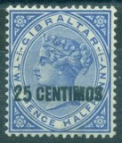 [Queen Victoria, 1819-1901 - Stamps of 1886 Surcharged "CENTIMOS", type F3]