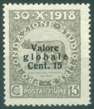 [No. 49-60 Overprinted "Valore globale" in 2 Types. Type I: 1919, Thin Overprint. Type II: 1920, Thick Overprint, type AN5]