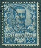 [Águila de la Casa de Savoya y rey Victor Emmanuel III, 1.869 - 1.947 #     Primera emisión definitiva del reinado de Víctor Manuel III, tipo AK2]