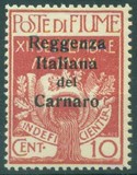 [Fiume Military Post Stamps Surcharged, type C]