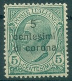 [Italian Stamps Surcharged, type C]