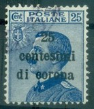 [Italian Stamps Surcharged, type F]