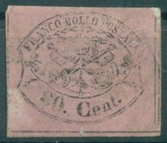 [Coat of Arms - Black Print on Colored Glazed Paper, Tip P]