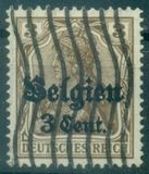 [German Empire Postage Stamps Surcharged "F and Cent" & Overprinted "Belgien", type B1]
