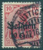 [German Empire Postage Stamps Surcharged "F and Cent" & Overprinted "Belgien", type B4]