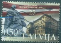 [The 25th Anniversary of Latvian Independence, type AAN]