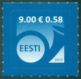 [Post Horn - Self Adhesive Stamp, type QE4]