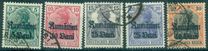 [German Empire Postage Stamps Surcharged & Overprinted "Rumanien", type C]