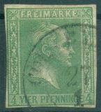[King Friedrich Wilhelm IV - Hatched Background. Thin White Paper, प्रकार A7]