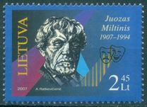 [The 100th Anniversary of the Birth of Juozas Miltinis, type VU]