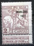 [Overprinted "CHARLEROI 1911", type AO9]