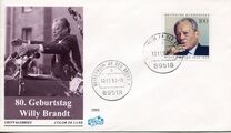 [The 80th Anniversary of the Birth of Willy Brandt, Politician, type BDW]