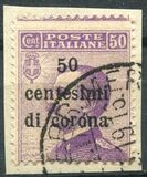 [Italian Stamps Surcharged, type H]