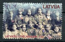 [The 100th Anniversary of the Latvian Riflemen, type ABH]