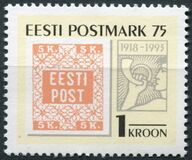 [The 74th Anniversary of the First Estonian Postage Stamp, type CN]