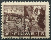 [New Daily Stamps - Inscription "FIUME", loại AB6]