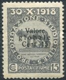 [No. 49-60 Overprinted "Valore globale" in 2 Types. Type I: 1919, Thin Overprint. Type II: 1920, Thick Overprint, type AN4]