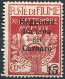 [Fiume Military Post Stamps Surcharged, Typ C1]