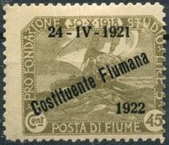 [New Daily Stamps from 1919 Overprinted "24-IV-1921 - Costituente Fiumana", Typ AV]