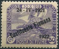 [New Daily Stamps from 1919 Overprinted "24-IV-1921 - Costituente Fiumana", Typ AV2]