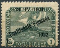 [New Daily Stamps from 1919 Overprinted "24-IV-1921 - Costituente Fiumana", Typ AV3]