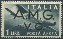 [Airmail - Italian Stamps Overprinted "A.M.G.V.G.", type A25]