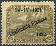 [New Daily Stamps from 1919 Overprinted "24-IV-1921 - Costituente Fiumana", Typ AV]