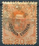 [King Umberto - Italian Postage Stamps Overprinted "Colonia Eritrea", 类型 D1]