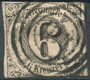[Value Stamps - Black Print on Colored Paper, tip B2]