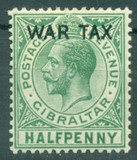 [Definitive 1918 - King George V (# 64 overprinted WAR TAX), type L]