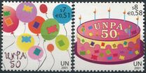 [The 50th Anniversary of the United Nations Postal Administration UNPA, type MA]