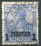 [German Empire Postage Stamps Surcharged - Inscription: "REICHSPOST", Scrivi C2]