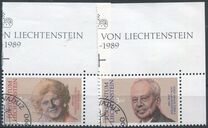 [The Death of Prince Franz Joseph II, 1906-1989 and Princess Gina, 1921-1989, Typ AIG]