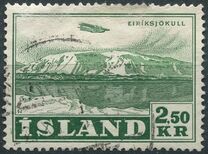 [Airmail - Airplane over Mountains, type DA]