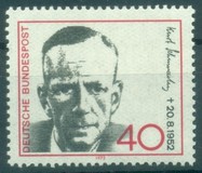 [The 20th Anniversary of the Death of Kurt Schumacher, Politician, type TK]