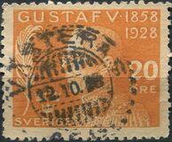 [The 70th Anniversary of the Birth of King Gustaf V, type AF3]