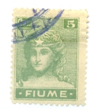 [New Daily Stamps - Inscription "FIUME", 유형 Y2]