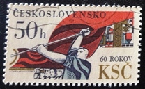 [The 60th Anniversary of Czechoslovak Communist Party, typ CAF]